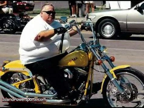 Fat Guy On Dirt Bike